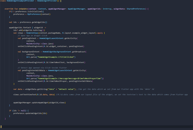 How to create a home screen widget with Flutter