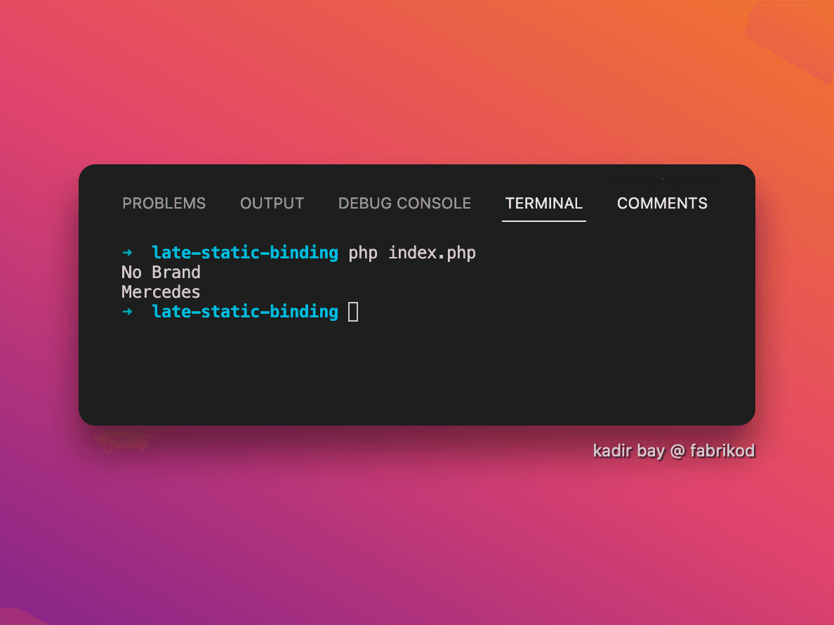 PHP Late Static Binding Nedir? Self ve Static Farkı Nedir?